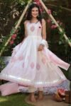 Pink Printed Anarkali Kurti